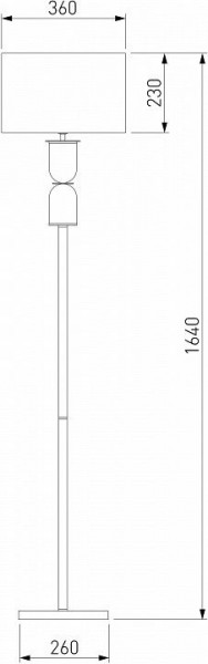Торшер Eurosvet Caprera 01154/1 латунь в Камышлове - kamyshlov.mebel24.online | фото 3