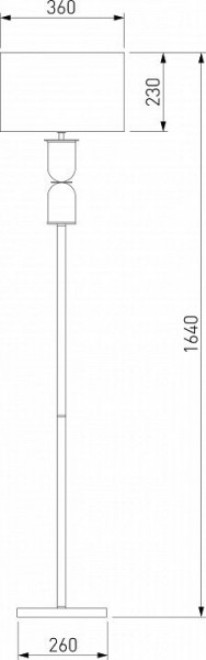 Торшер Eurosvet Caprera 01154/1 никель в Камышлове - kamyshlov.mebel24.online | фото 2