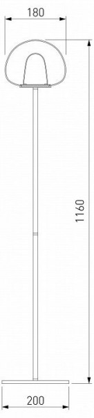 Торшер Eurosvet Twice 90327/1 черный в Камышлове - kamyshlov.mebel24.online | фото