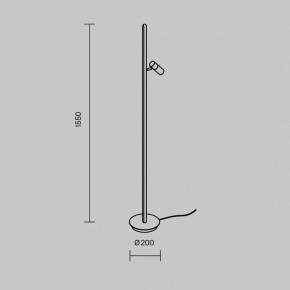 Торшер Maytoni Thin MOD395FL-L28B3K в Камышлове - kamyshlov.mebel24.online | фото 5