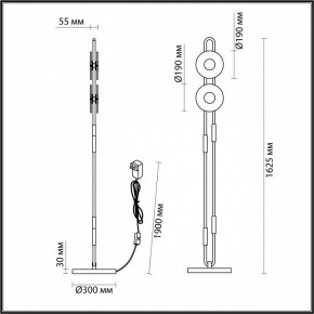 Торшер Odeon Light Magnet 5407/23FL в Камышлове - kamyshlov.mebel24.online | фото 4