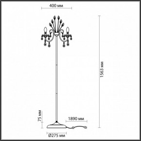 Торшер Odeon Light Versia 4977/3F в Камышлове - kamyshlov.mebel24.online | фото 4