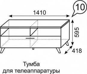 Тумба для ТВ София 10 в Камышлове - kamyshlov.mebel24.online | фото 3