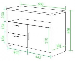 Тумба комбинированная Домино Lite ТБЛ в Камышлове - kamyshlov.mebel24.online | фото 2