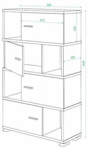 Тумба комбинированная СБ-30/4 в Камышлове - kamyshlov.mebel24.online | фото 2