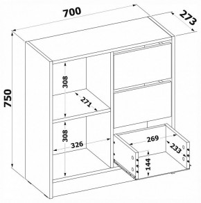Тумба комбинированная Т-1 в Камышлове - kamyshlov.mebel24.online | фото 4