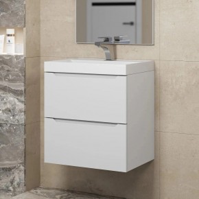 Тумба под раковину Uperwood Tanos 50 см, подвесная, белая матовая в Камышлове - kamyshlov.mebel24.online | фото