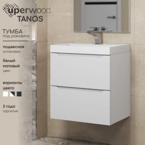 Тумба под раковину Uperwood Tanos 60 см, подвесная, белая матовая в Камышлове - kamyshlov.mebel24.online | фото 5