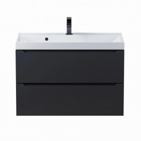 Тумба под раковину Uperwood Tanos 80 см, подвесная, черная матовая в Камышлове - kamyshlov.mebel24.online | фото 8