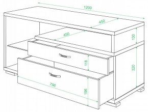 Тумба под ТВ Домино ТК-10М в Камышлове - kamyshlov.mebel24.online | фото 2