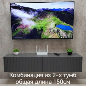 Тумба подвесная под ТВ LINES MTV1-MA 750 Темно-серый (Графит-M 10.1.25) в Камышлове - kamyshlov.mebel24.online | фото 10