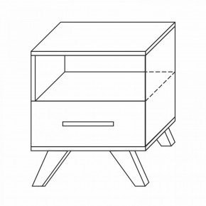 Тумба прикроватная Вега Скандинавия в Камышлове - kamyshlov.mebel24.online | фото 7