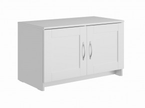 Тумба СИРИУС двухдверная низкая, цвет белый в Камышлове - kamyshlov.mebel24.online | фото