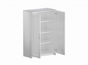 Тумба СИРИУС двухдверная высокая, цвет белый в Камышлове - kamyshlov.mebel24.online | фото 3