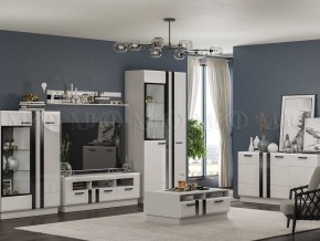 МАГНОЛИЯ Тумба ТВ (Белый глянец/Белый) в Камышлове - kamyshlov.mebel24.online | фото 3