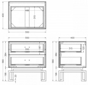 Тумбочка KFG085-NI в Камышлове - kamyshlov.mebel24.online | фото 5