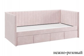 ТВИКС Кровать (софа) с ящиками 900 (нежно-розовый) в Камышлове - kamyshlov.mebel24.online | фото