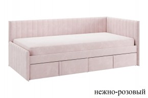 ТВИКС Кровать (тахта) с ящиками 900 (нежно-розовый) в Камышлове - kamyshlov.mebel24.online | фото