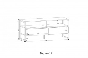 ВИРТОН 11 Тумба ТВ в Камышлове - kamyshlov.mebel24.online | фото 2