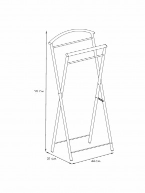 ВНП 367 М Вешалка костюмная "Контур" Медный антик в Камышлове - kamyshlov.mebel24.online | фото