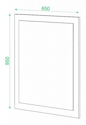 Зеркало настенное Домино в Камышлове - kamyshlov.mebel24.online | фото 2